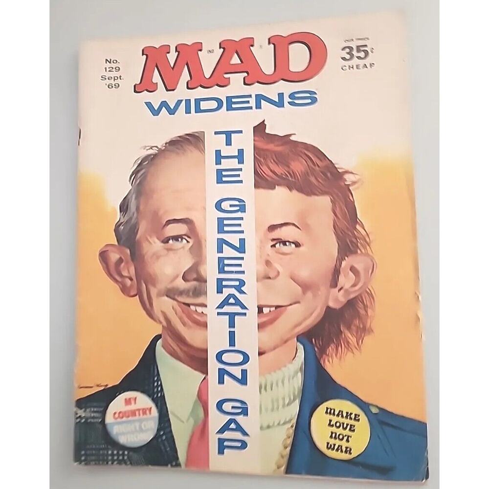 1969 MAD Magazine September No. 129 Make Love Not War M663